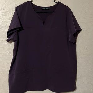 Purple scrub top